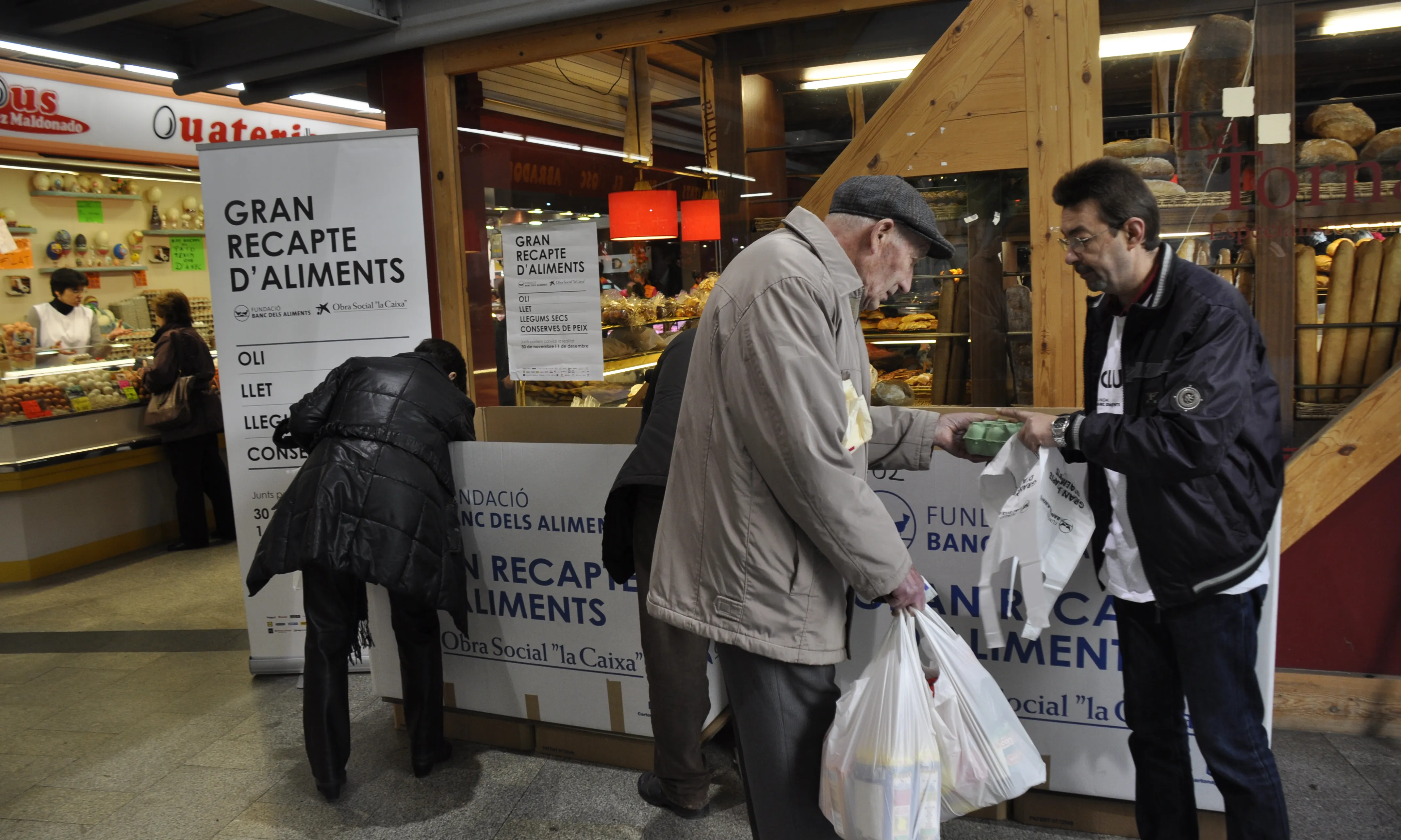 Punt de recollida del Gran Recapte d'Aliments