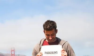 Dave Hakkens anuncinant que estava a Sillicon Valley. Foto: Dave Hakkens.