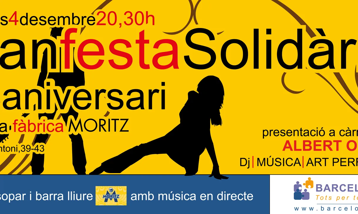Cartell de la festa pels dos anys de Barcelona Activa