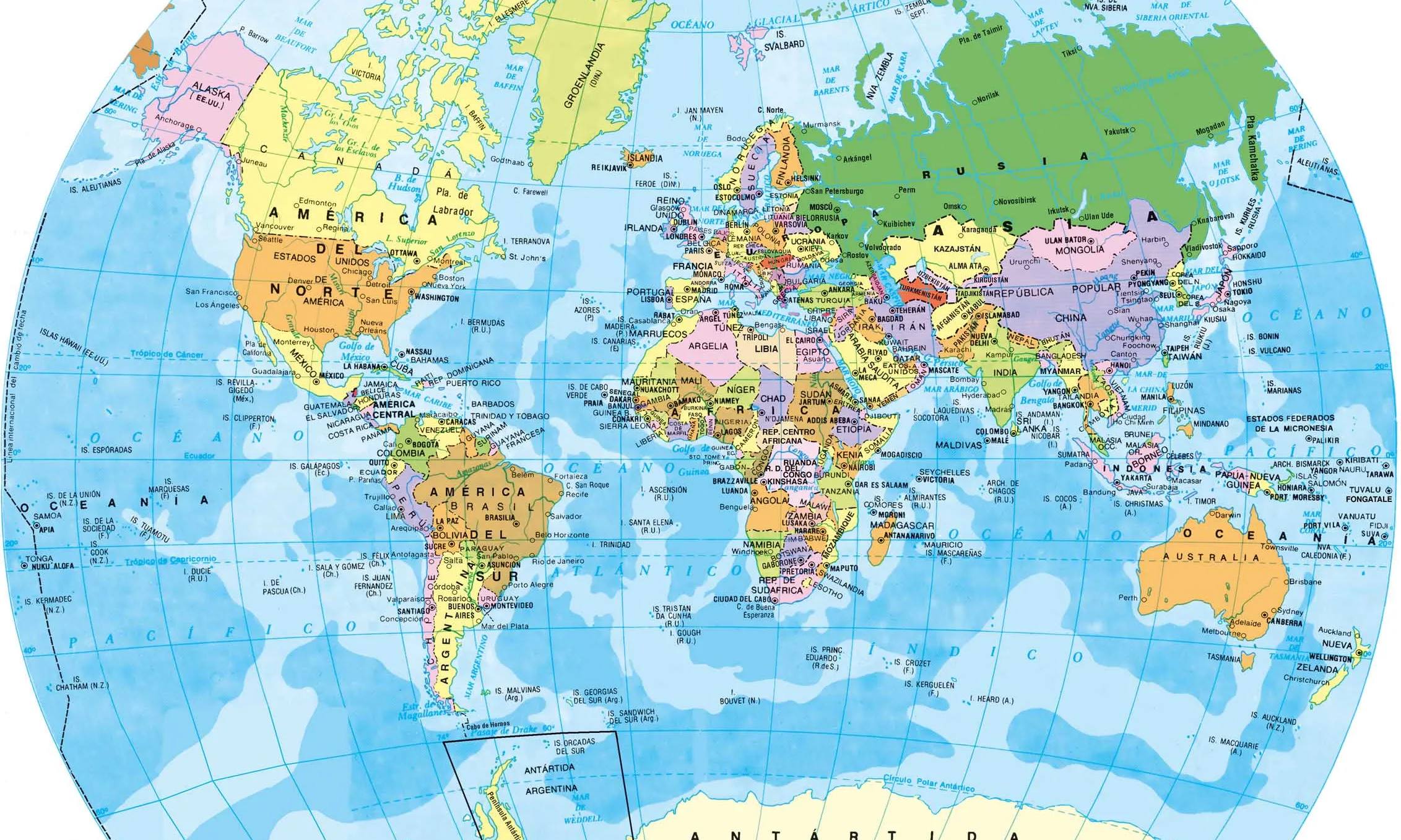 Un mapa del món