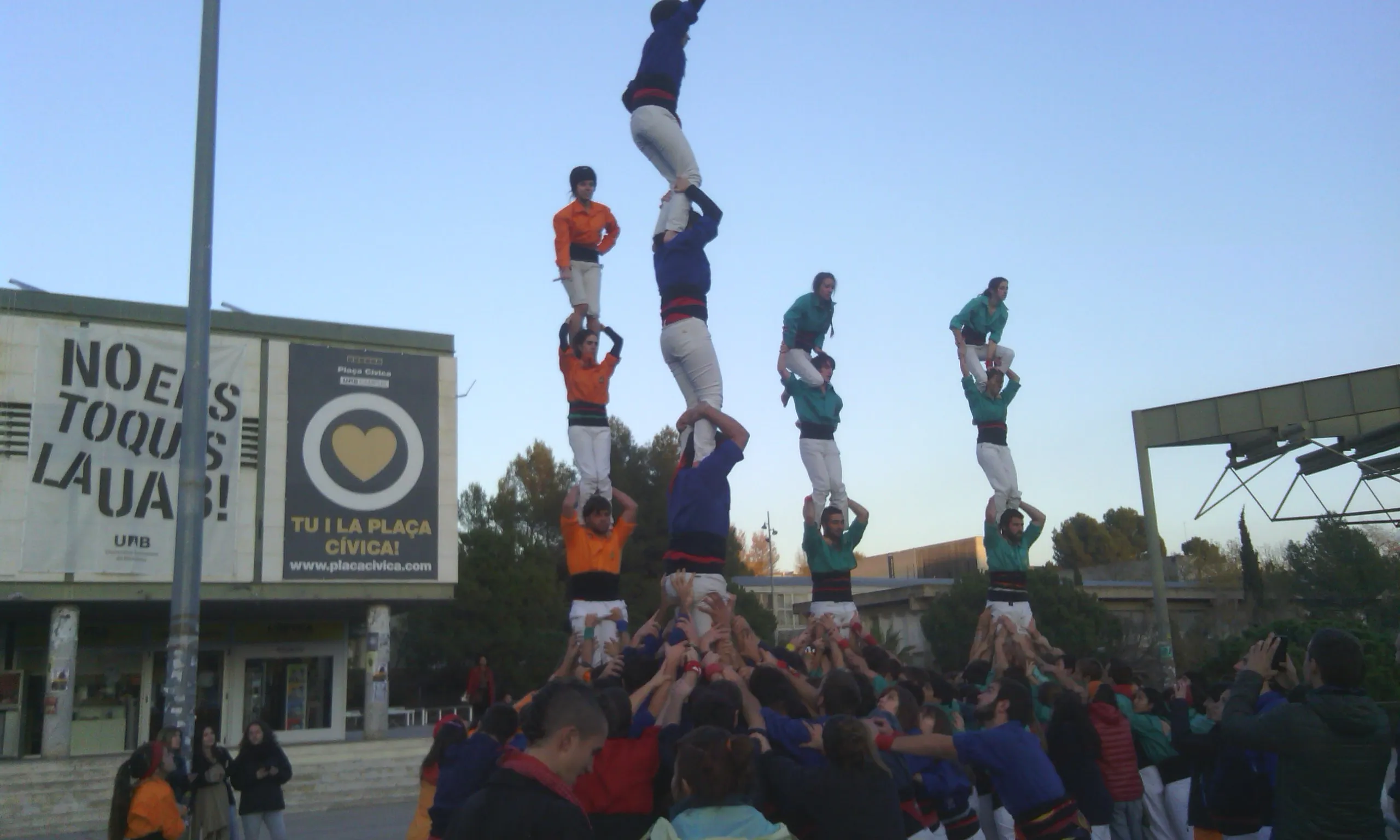 Colles castelleres universitàries convidades a la Diada d'hivern (Font: FAS)
