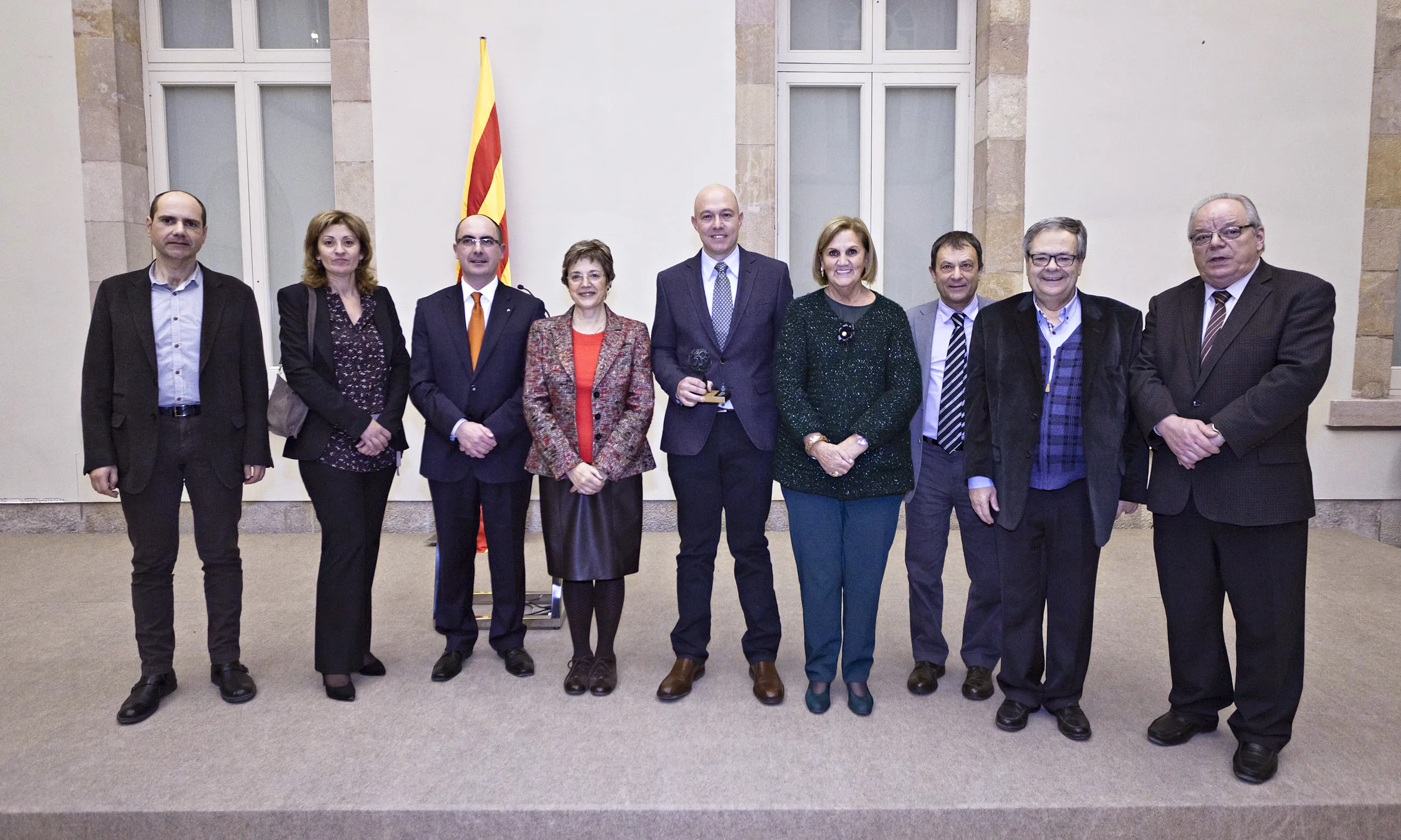 Representants del projecte "Enllaç" amb les autoritats