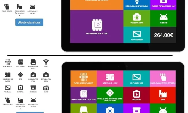 Amb clickarm podreu disposar d'una tauleta per només 264 euros. 
