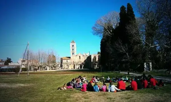 Membres de l'AEiG Sant Pere de Figueres durant la Diada del Pensament 2014.