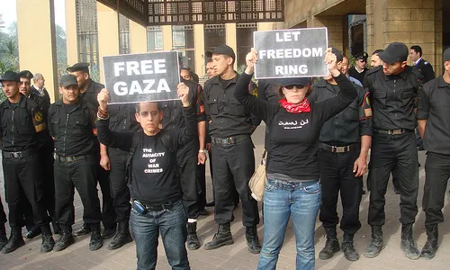 Protestes a El Caire per la desocupació de Gaza (Font: flickr.com)