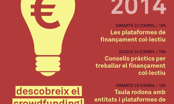 Cartell del cicle de finançament privat organitzat pel CRAJ