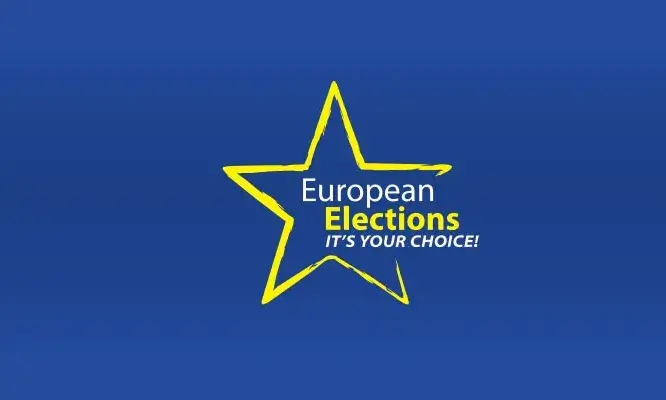 Eslògan on posa eleccions europees, és la teva decisió. Font: evaeneuropa.com