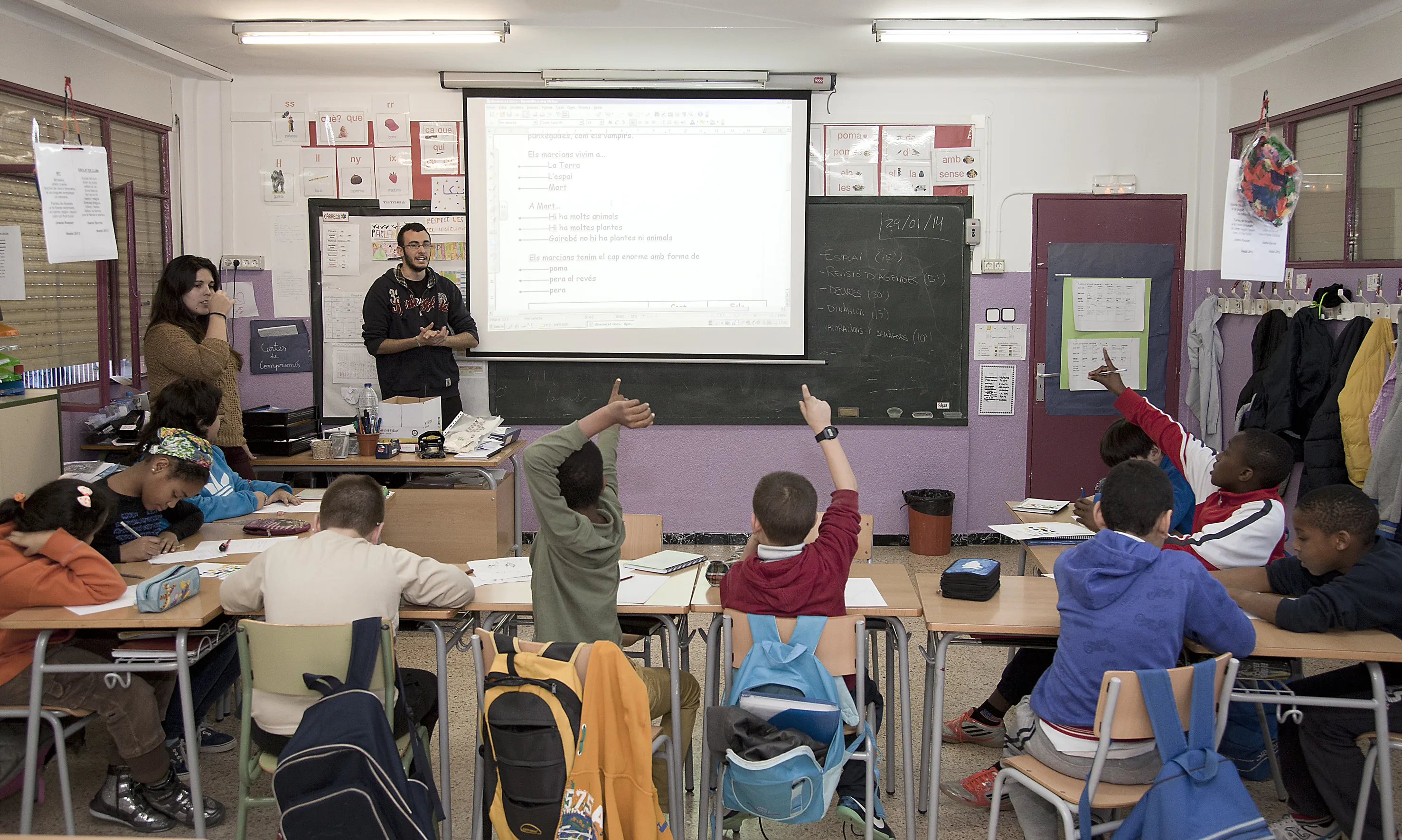 Taller del Programa CROMA, amb infants, de la FAS