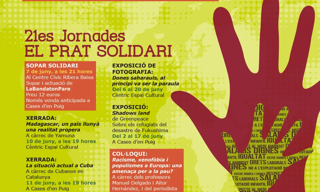 Cartell de les jornades solidàries