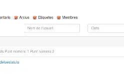 Totes les modificacions surten al moment. 