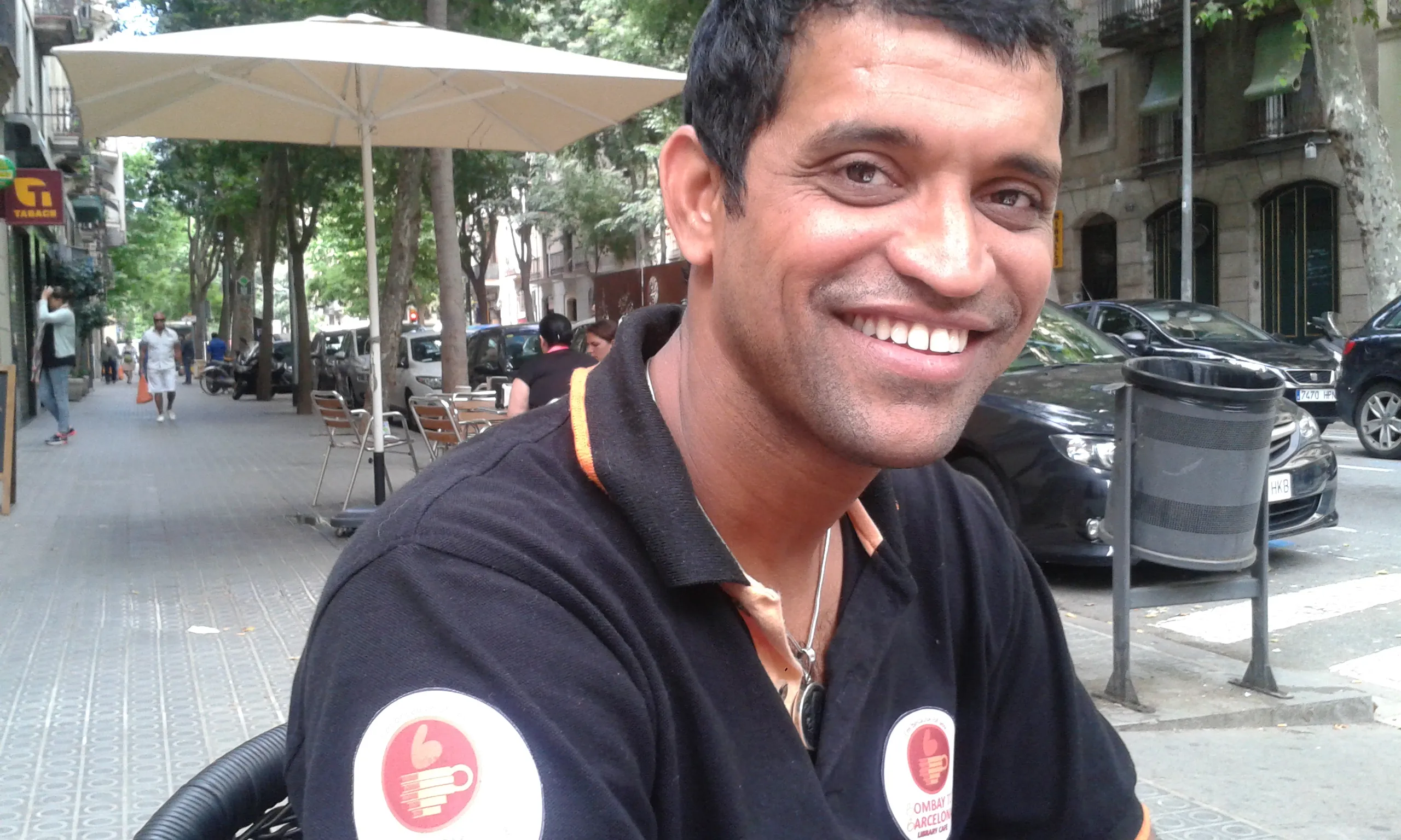 Amin Sheikh en la seva visita a Barcelona