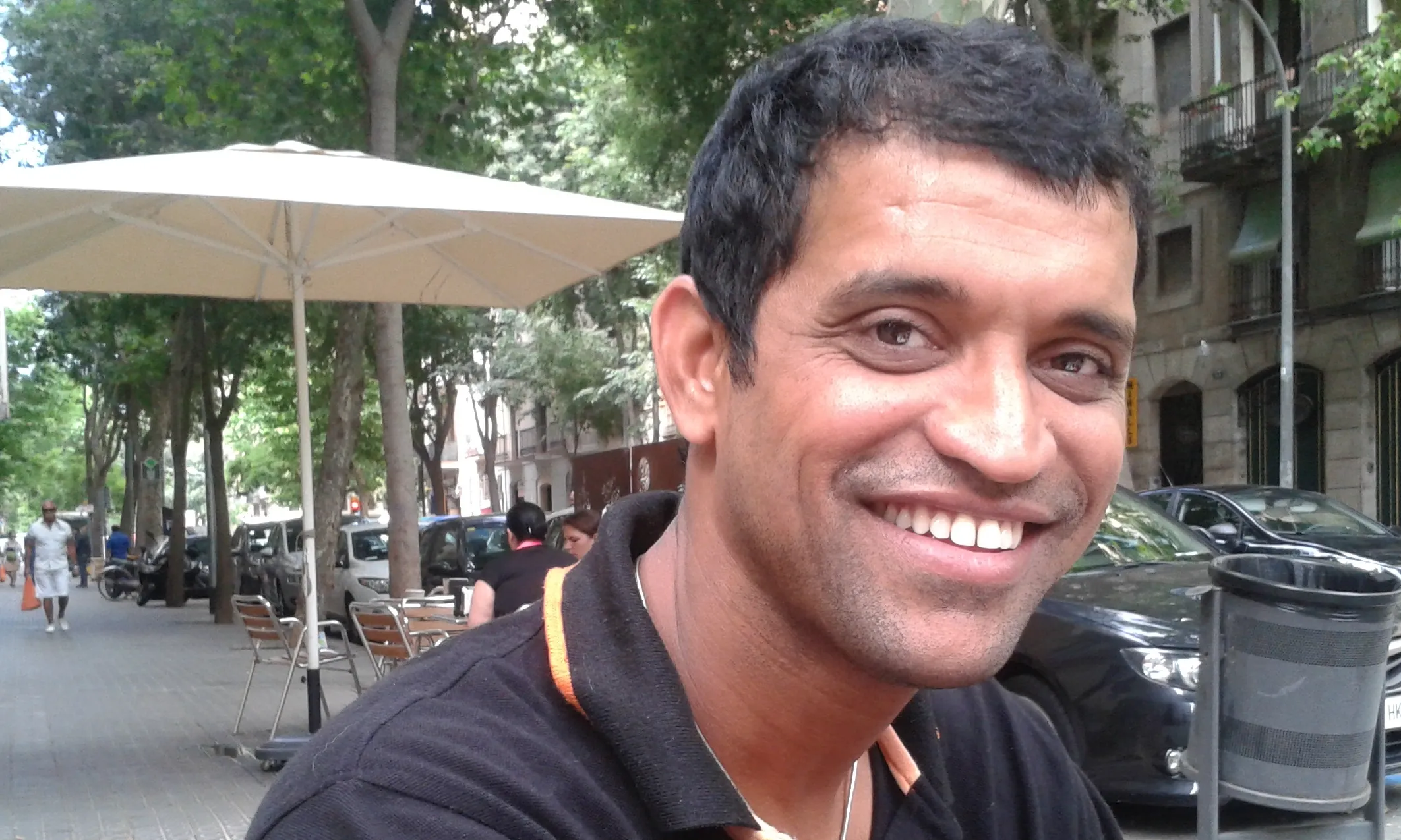 Amin Sheikh en la seva visita a Barcelona