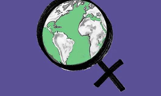 El món amb la dona. Font: The greens. European Free Alliance