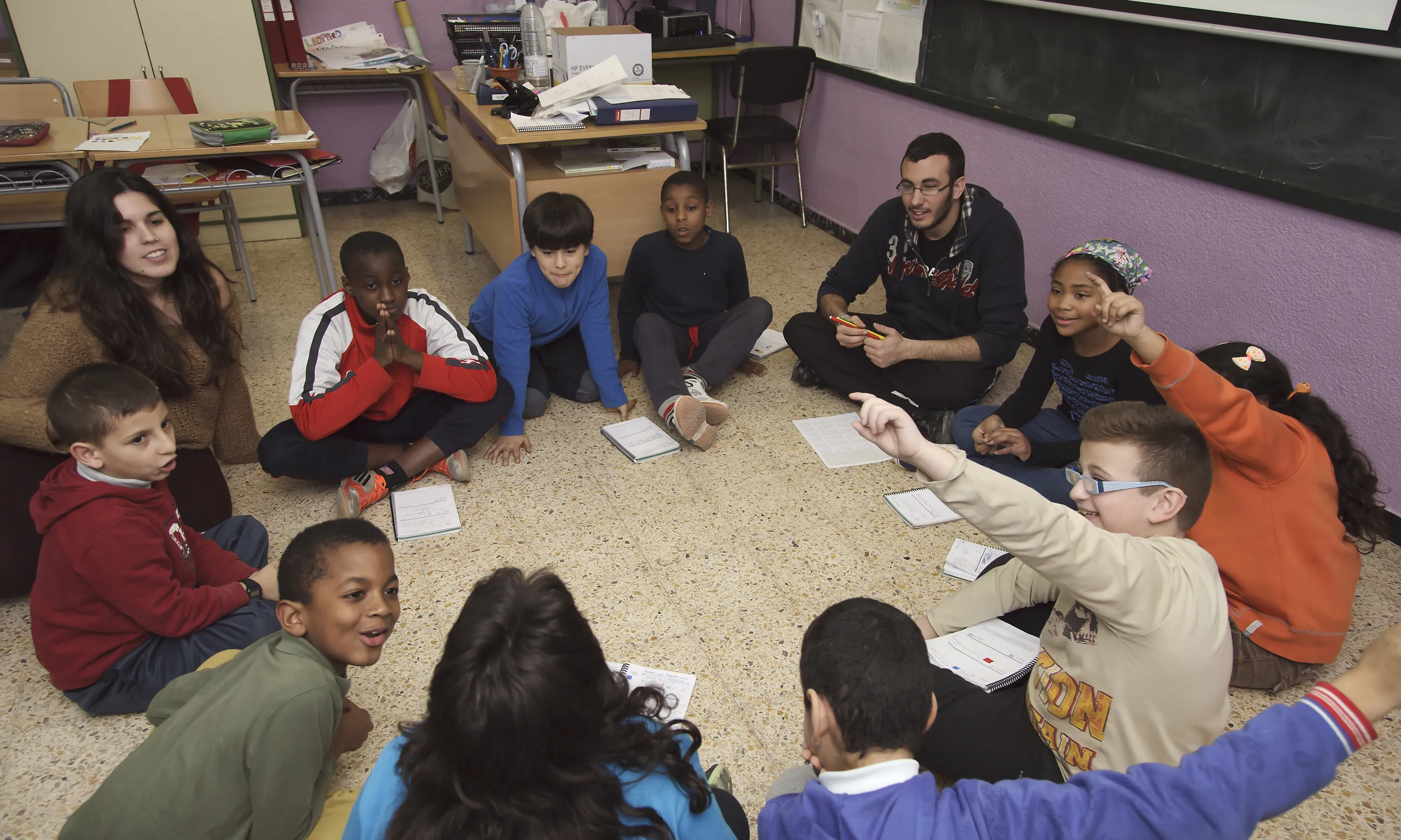 Voluntariats en un programa de reforç escolar per a infants 