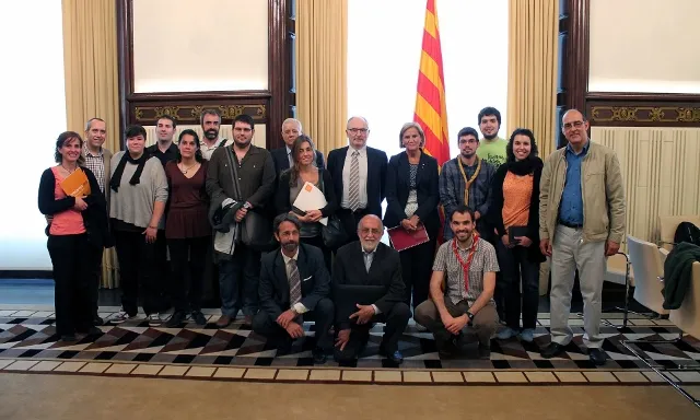 Presentació de l'informe del Síndic de Greuges a la presidenta del Parlament.