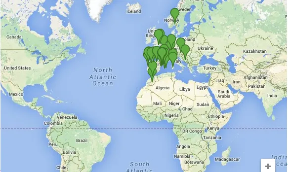 Els campaments estan repartits per tota Europa.