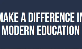 Make a difference in modern education. Font: Plana web dels premis TELL US