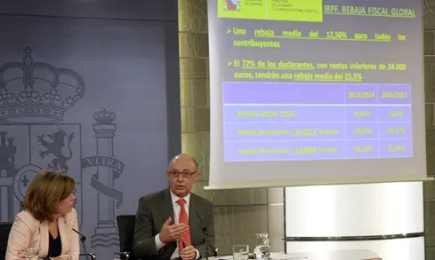 Presentació Reforma Fiscal. Font: Ministerio de Hacienda