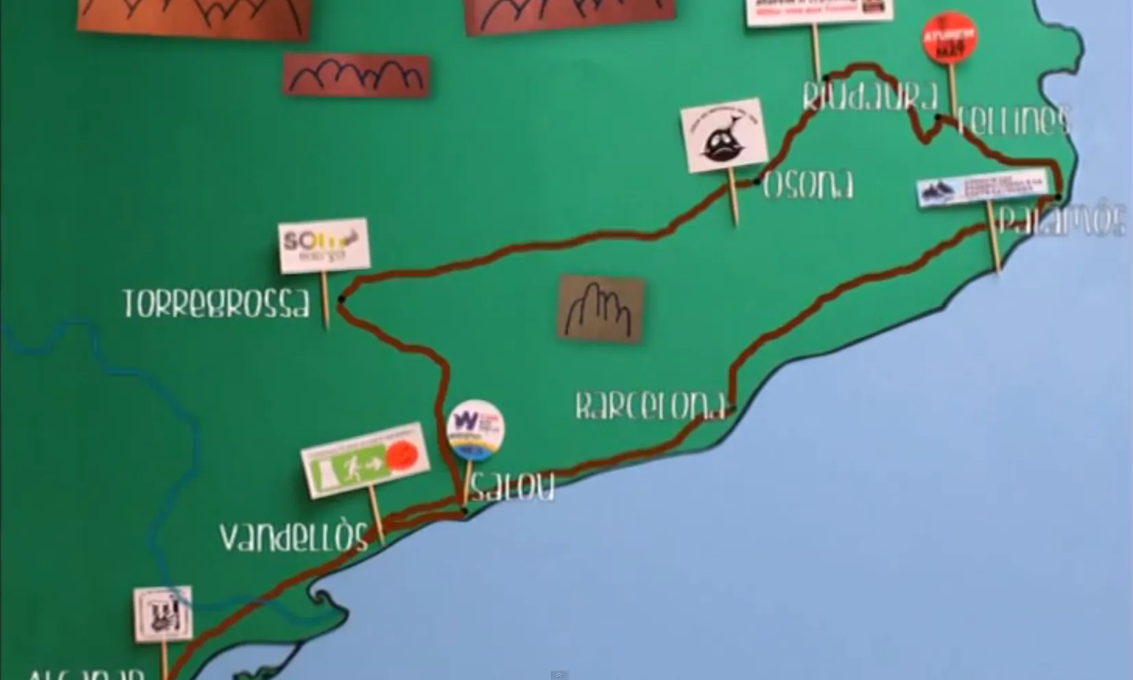 Es recorreran 7 punts del territori català
