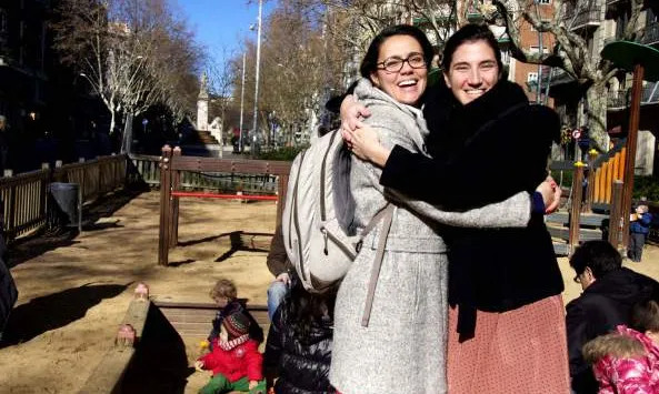 Sarah Rink i Marta Ros, impulsores de la iniciativa a Barcelona Font: Web Social Toy