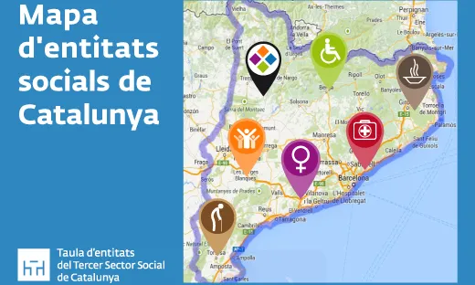 Mapa d'entitats socials de Catalunya