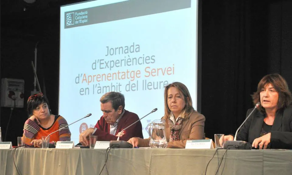 Imatge de la I jornada d'ApS. Font: Fundesplai