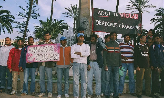 Concentració a Melilla en favor dels drets humans (Font: flickr.com)