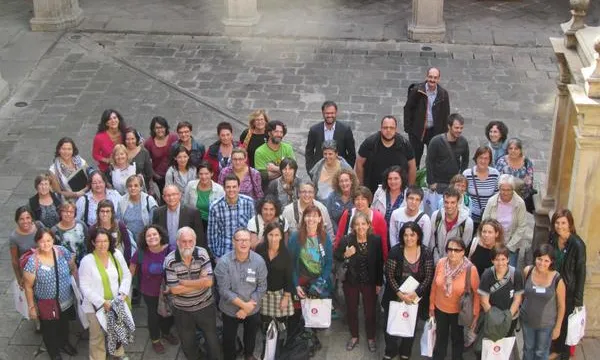 Foto de grup dels assistents a la jornada (Imatge: Josep Melero)