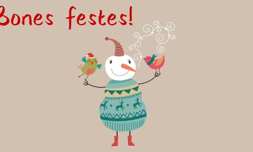 Un exemple de postal creada amb HomelessFonts.org