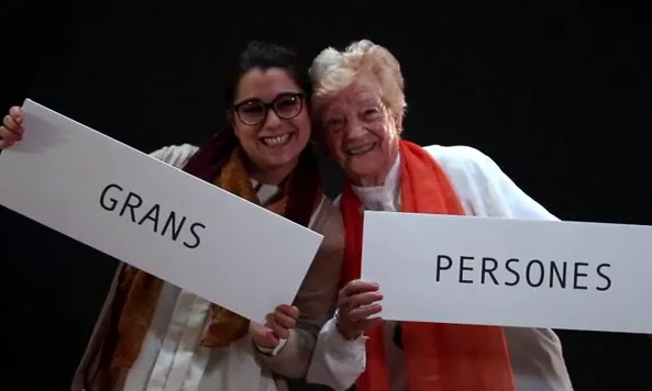 Fotograma del vídeo del projecte "Persones GRANS Persones"