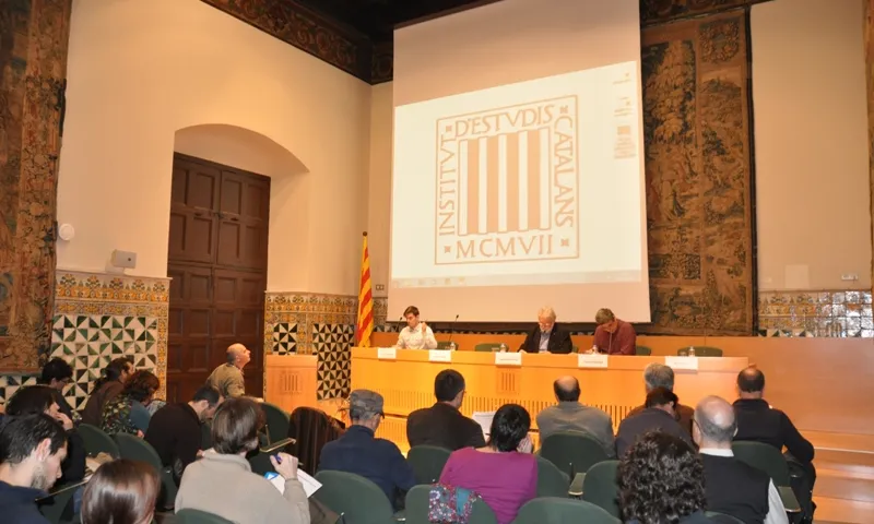 Presentació de la jornada de Defensa del Patrimoni Natural a l'IEC (imatge; defensapatrimoninatural.wordpress.com)
