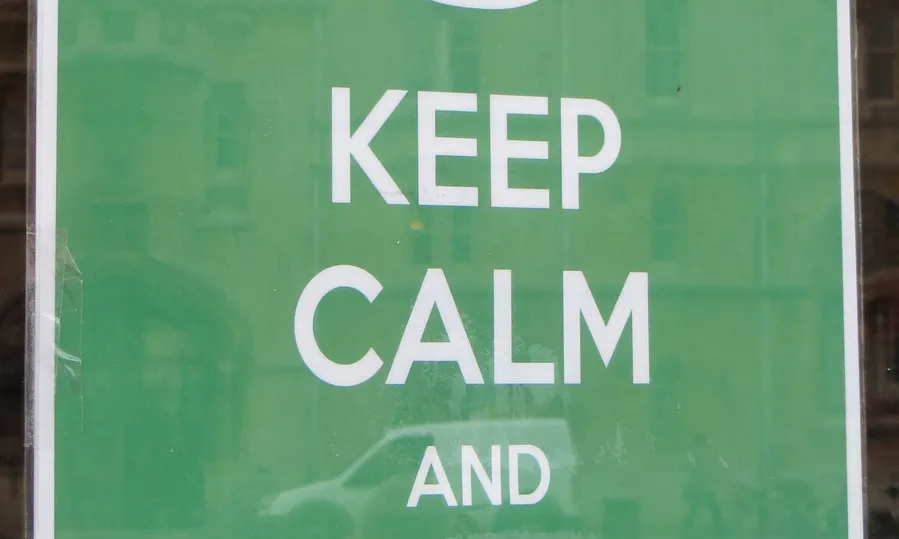 keep calm and volunteer here