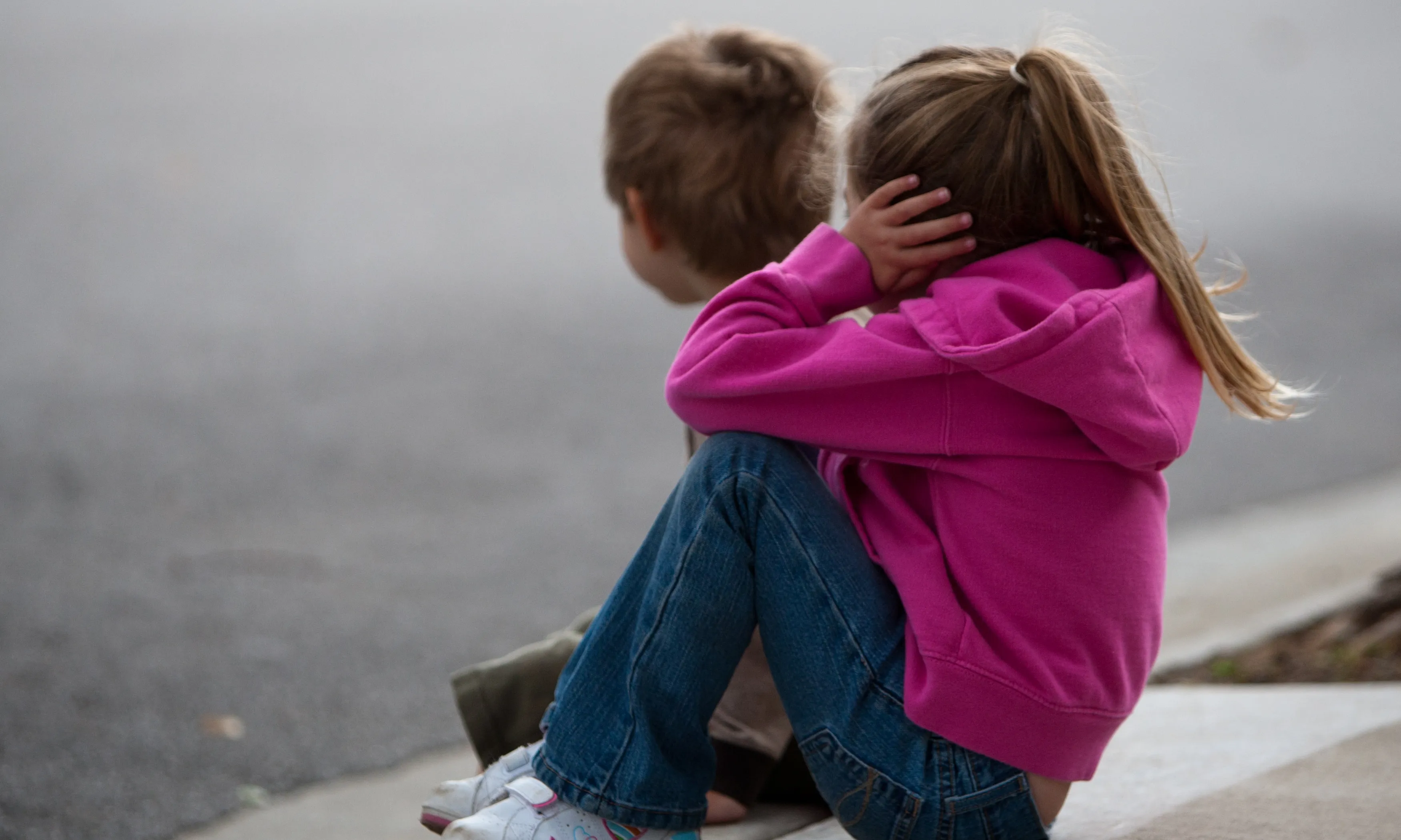 Two Kids, boy and girl (Trysta), Watch the Parade, Covering Ears from Noise from a Band | Flickr - Photo Sharing!