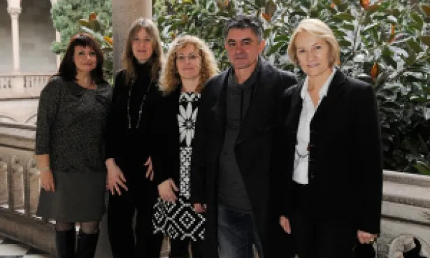 Equip de deganat de la Facultat d’Educació de la UB, amb Sílvia Burset, Roser Boix, Ana Ayuste, Josep Alsina i Irene de Vicente