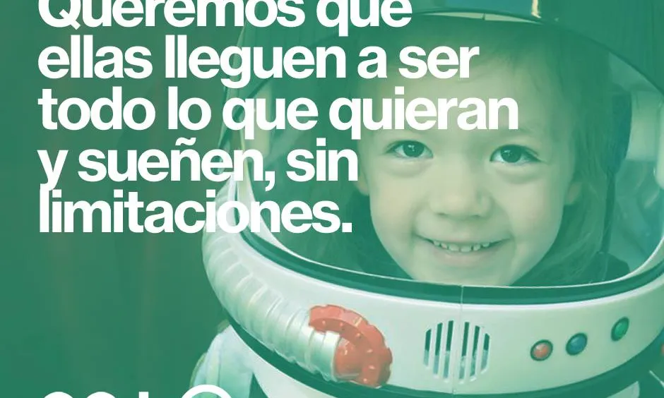 Una de les imatges de la campanya #LasNiñasPueden