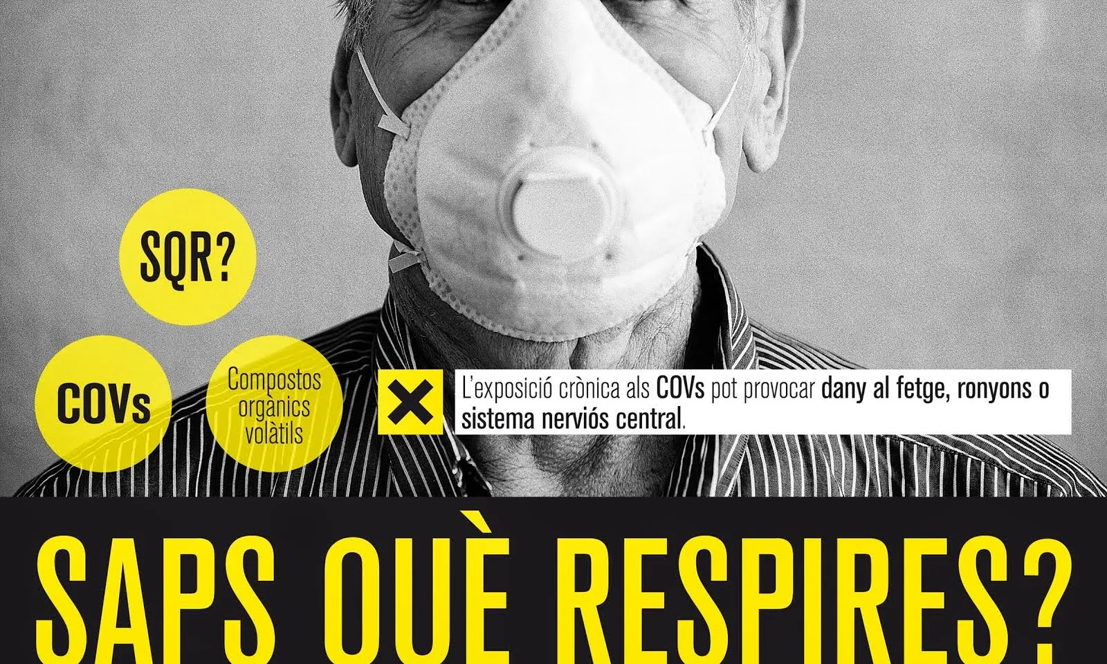 Cartell de la campanya "Saps què respires?"