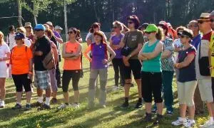 Imatge de la caminada de l'any 2014 (Font: Voluntaris.cat)