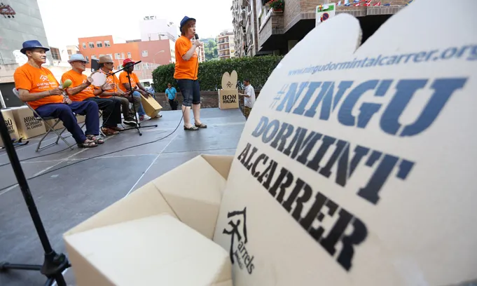 Arrossada de la Fundació Arrels per la campanya "Ningú dormint al carrer" (Font: flickr.com)