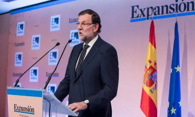 Mariano Rajoy a la roda de premsa. Font: Europa Press 