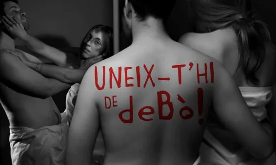 Cartell del projecte "La UB contra la violència de gènere: Uneix-'thi de deBò!"