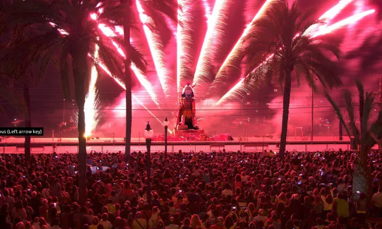 Nit de la Cremada a les Festes de Maig de Badalona