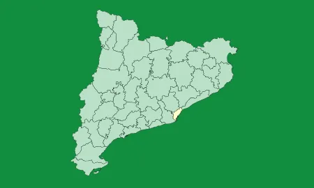 Situació de la comarca al mapa de Catalunya. Font: web del consell comarcal