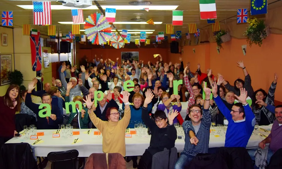El gran equip d'Ampert de celebració