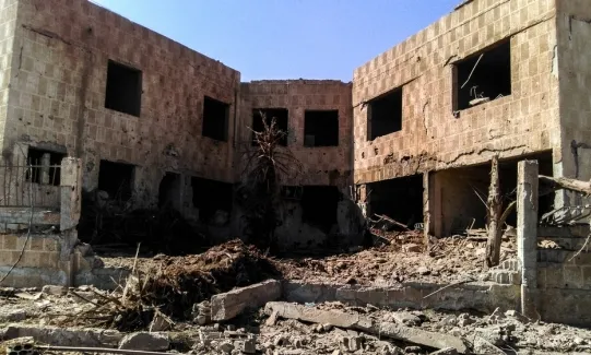 Un hospital de Síria que va ser destruit el 15 de juny de 2015