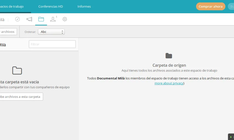 Gestionar els arxius del projecte és una part important que té en compte RedBooth