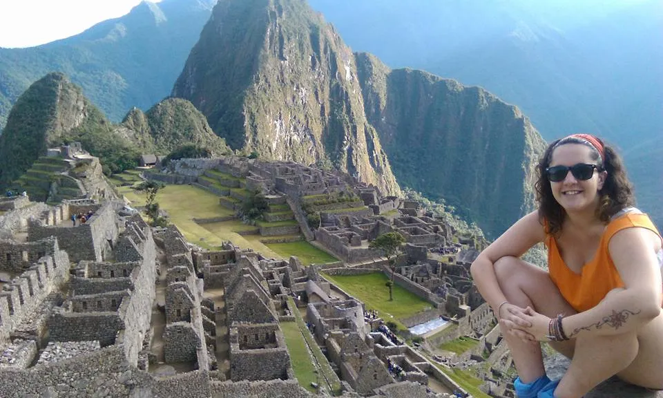 Meritxell Marín a la muntanya del Machu Picchu. Font: Facebook
