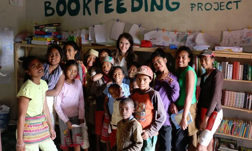 Una de les biblioteques de Bookfeeding Project. Font: Bookfeeding Project