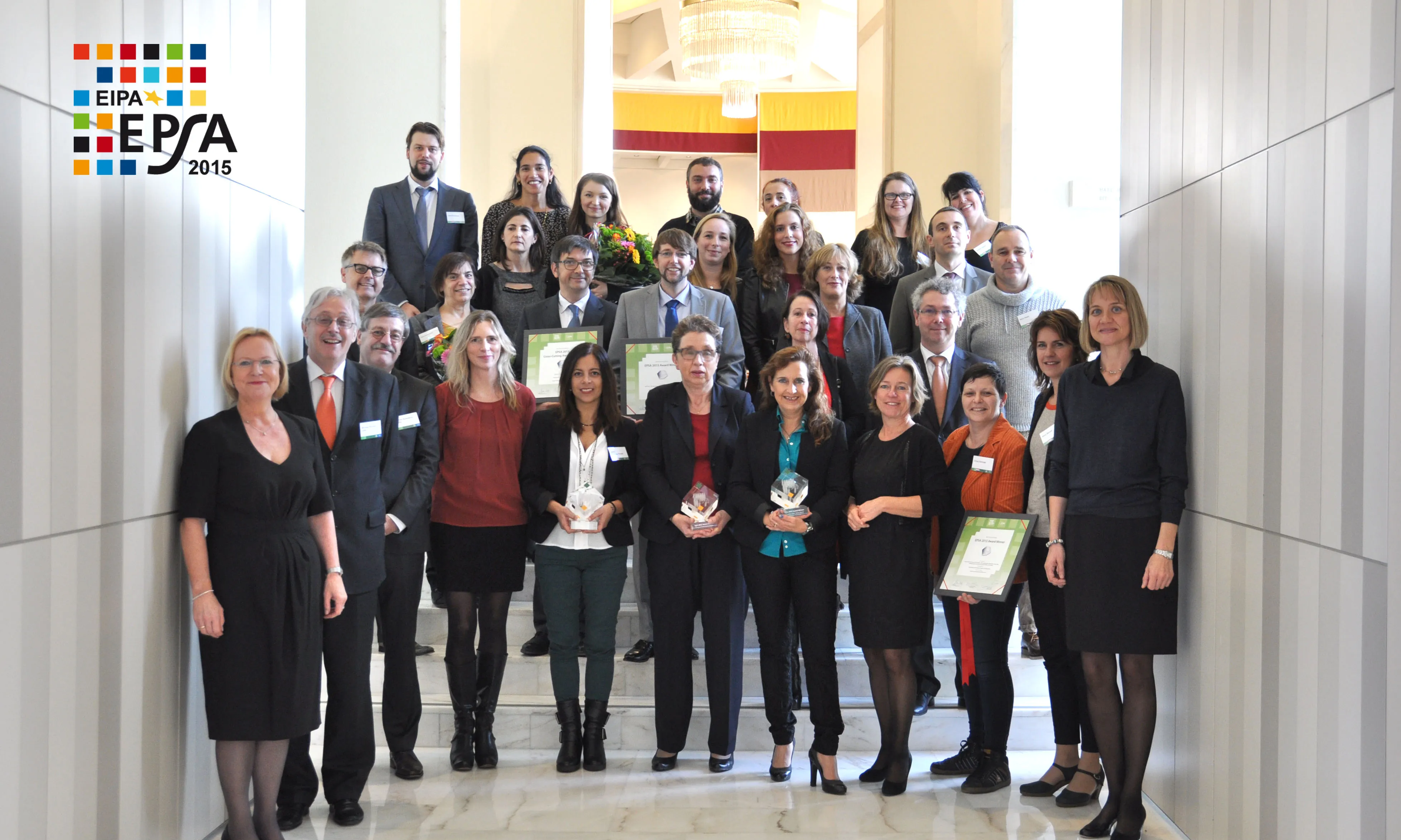 Les persones guanyadores de l'edició dels premis EPSA de 2015