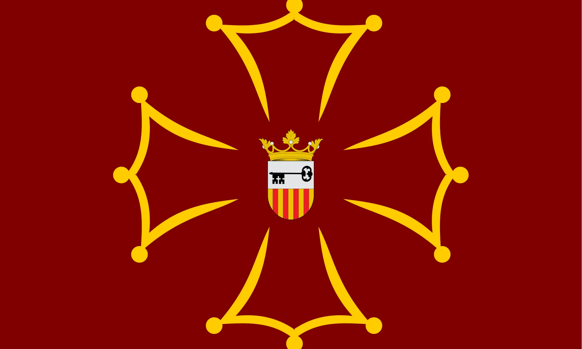 Bandera de la Vall d'Aran: Font: Wikipedia