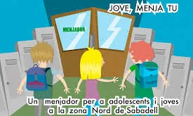 Cartell projecte Jove, menja tu! Font: Construint Ciutat 